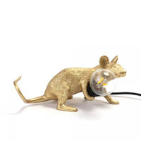 Seletti Mouse Lamp Lop Gold